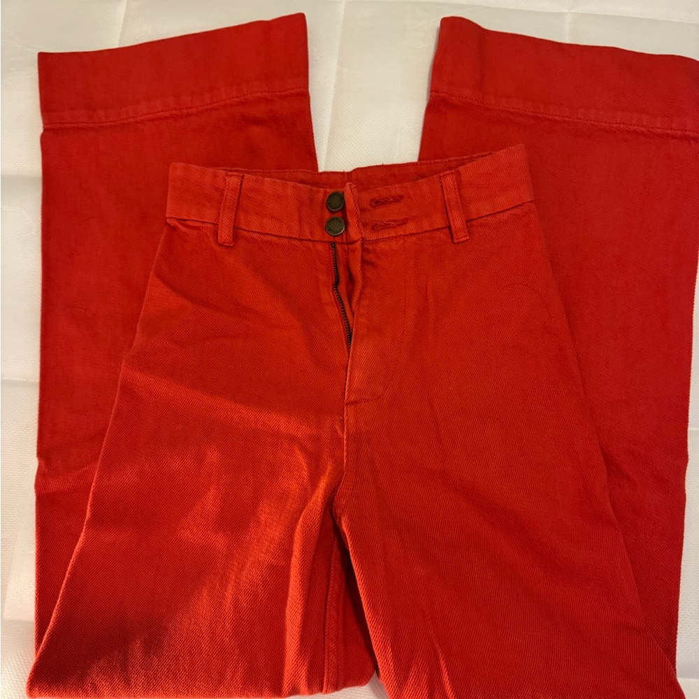 Thrills Vibrant Red Corduroy Pants